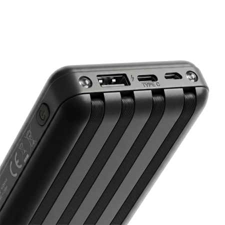Baterie Externa cu Incarcare Solara Setty SLR 10.000 mAh black [2]