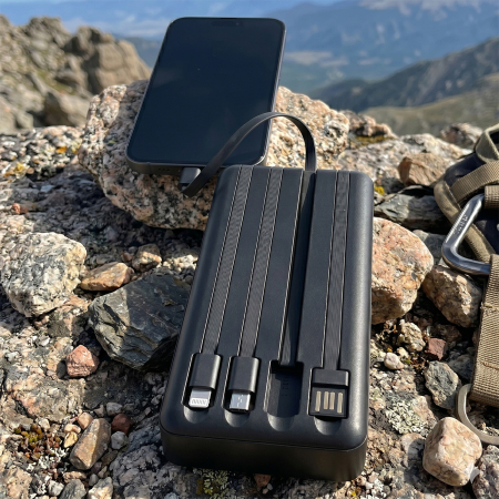 Baterie Externa cu Incarcare Solara Setty SLR 20.000 mAh black [5]