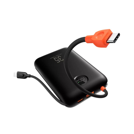 BATERII EXTERNE - Baterie externă Veger K2 (W2068) PD QC3.0 35W 20000 mAh cu cabluri Type C încorporate / Negru lightning