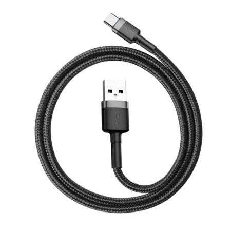 CABLURI TYPE C - Cablu USB to Type-C, Baseus Cafule Fast, 0.5m - Gray / Black