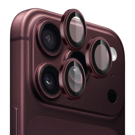 IPHONE 18 PRO - Camera Glass Protector Lito - S+ pentru iPhone 18 Pro/ 18 Pro Max Dark Cherry