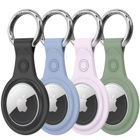 ACCESORII - Set de 4 Huse tip Breloc DUX DUCIS pentru Apple AirTag