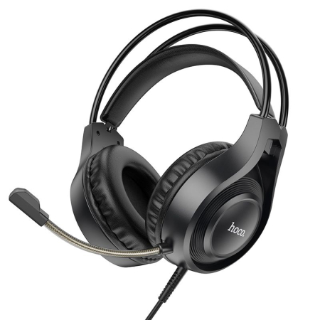 CASTI AUDIO - Căști cu fir Jack 3,5 mm Hoco W106 negru