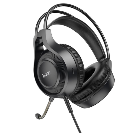 Căști cu fir Jack 3,5 mm Hoco W106 negru [5]