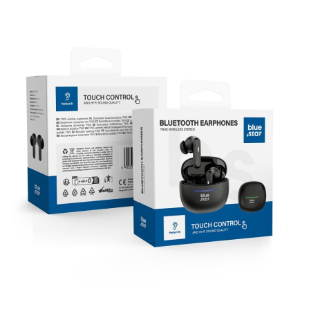 Căști wireless Blue Star BK44 TWS negre [3]
