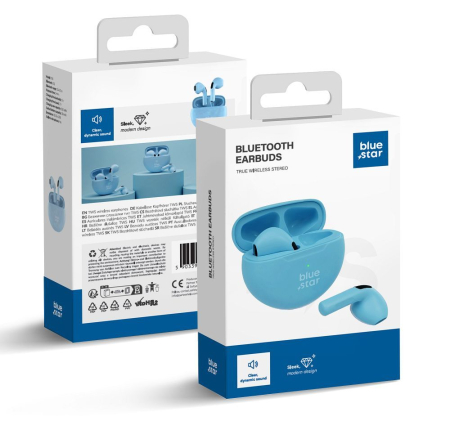 Căști wireless BLUE STAR Circle Beat TX3 TWS blue [4]