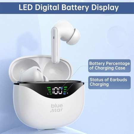 Căști wireless Blue Star T60 TWS albe [2]