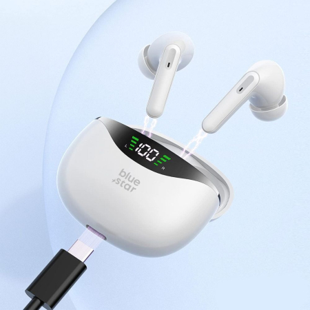 Căști wireless Blue Star T60 TWS albe [1]