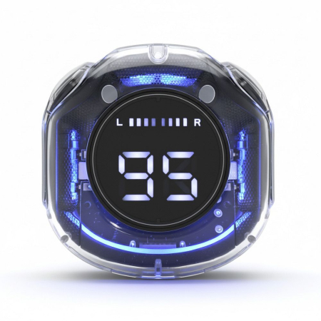 Casti Wireless earbuds BLUE STAR AirCrystal TX1 TWS black [1]