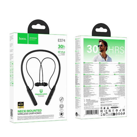 Căști wireless Hoco ES74 pentru gât, negre [4]