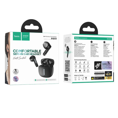 Căști wireless Hoco TWS EQ33 negre [3]