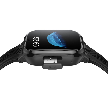 Ceas inteligent pentru copii 1,69" 4G GPS cu funcție de apel Hoco Y108 negru [2]