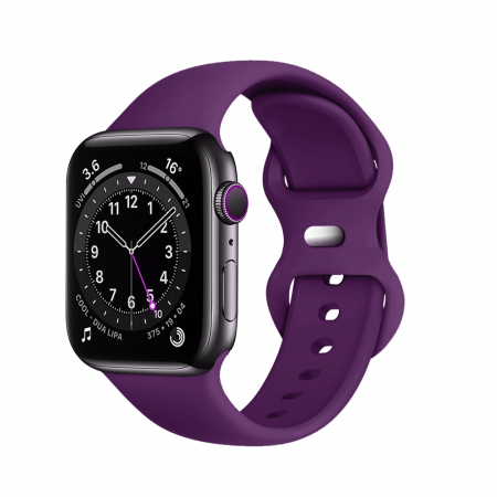 Curele pentru AppleWatch 42/44/45/46/49mm - Curea Apple Watch 1 / 2 / 3 / 4 / 5 / 6 / 7 / 8 / SE / SE 2 / Ultra / Ultra 2 (42 mm / 44 mm / 45 mm / 49 mm) - Dark Purple