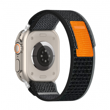 Curele pentru AppleWatch 42/44/45/46/49mm - Curea pentru Apple Watch 1/2/3/4/5/6/7/8/9/10/SE/SE 2/Ultra/Ultra 2 (42/44/45/46/49mm) - Black / Gray