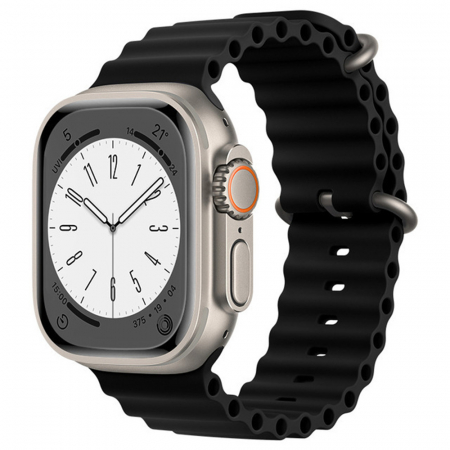 Curele pentru AppleWatch 38/40/41/42mm - Curea pentru Apple Watch 1 / 2 / 3 / 4 / 5 / 6 / 7 / 8 / SE / SE 2 (38 mm / 40 mm / 41 mm) - Black