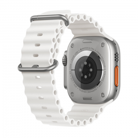 Curea pentru Apple Watch 1 / 2 / 3 / 4 / 5 / 6 / 7 / 8 / SE / SE 2 / Ultra / Ultra 2 (42 mm / 44 mm / 45 mm / 49 mm) - White [1]