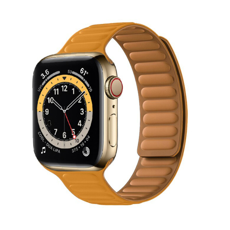 Curele pentru AppleWatch 38/40/41/42mm - Curea pentru Apple Watch 38/ 40 /41 /42 mm, W035, Orange Pal