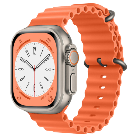 Curele pentru AppleWatch 38/40/41/42mm - Curea pentru Apple Watch 38 / 40 / 41 / 42 mm, Silicon SmartLock, Orange