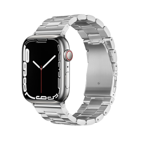 Curele pentru AppleWatch 38/40/41/42mm - Curea pentru Apple Watch Forcell F-Design FA10 cu cataramă din oțel 38 / 40 / 41 mm, argintie