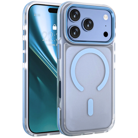 IPHONE 18 PRO MAX - Etteri Icy Mag case for iPhone 17 Pro Max / 18 Pro Max sky blue