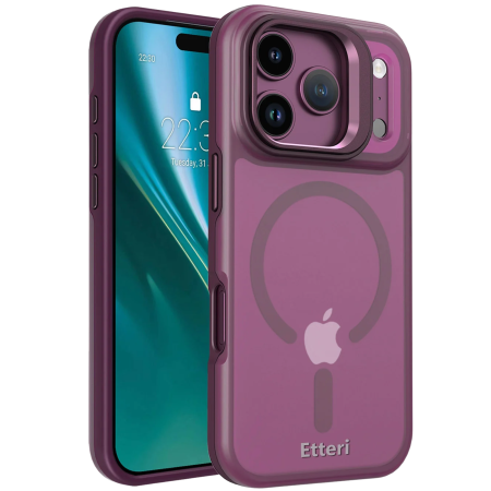 IPHONE 18 PRO - Etteri Morning Fog case for iPhone 17 Pro / 18 Pro dark cherry