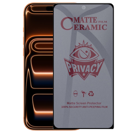 IPHONE 14 PLUS - Folie Ceramica Mata Privacy pentru iPhone 13 Pro Max/ 14 Plus