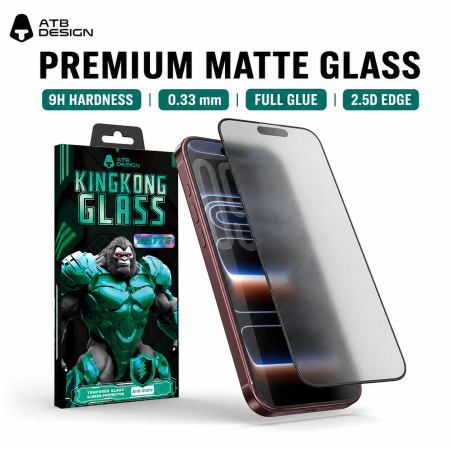 Folie pentru iPhone Duo, Matte HD Diamond Armor Tempered Glass Film X Series Silk Screen Anti peeping [2]