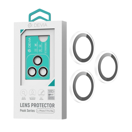 IPHONE 17 PRO MAX - Folie Sticla Camera Peak Series iPhone 17 Pro/ 17 Pro Max, Transparent