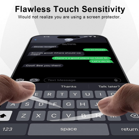 Folie Sticla Privacy AG Glass Glossy pentru iPhone 16 Pro Max [8]