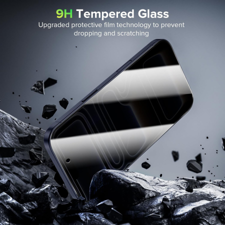 Folie Sticla Privacy AG Glass Glossy pentru iPhone 16 Pro [3]