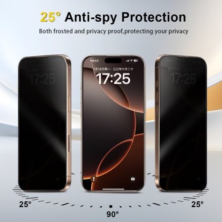 Folie Sticla Privacy AG Glass Mata pentru iPhone 17 Pro [7]