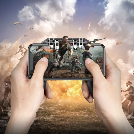 Game controller for phone Hoco GM7 six finger black [3]