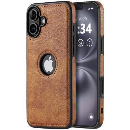 IPHONE 16 - Husa Business din Piele pentru iPhone 16, Brown