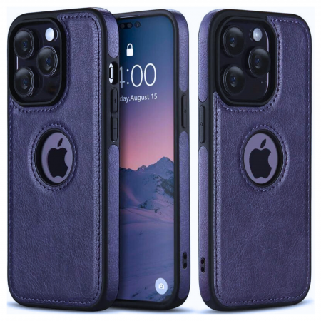 Husa Business din Piele pentru iPhone 13 / 14, Blue [1]