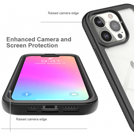 Husa Defense360 Pro + Screen Protector - iPhone 13 Pro - Black [4]