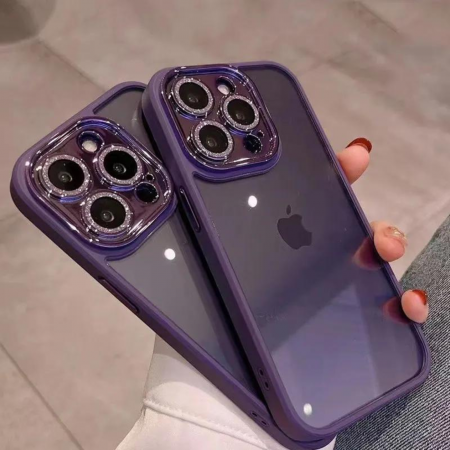 Husa Diamond, Protectie Lentile Camera pentru iPhone 14 Plus, Deep Purple [5]