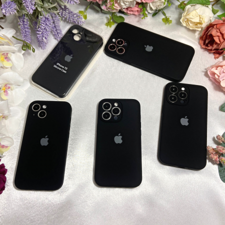 Husa pentru iPhone 16, Silicon cu Protectie Camera, Neagra [4]