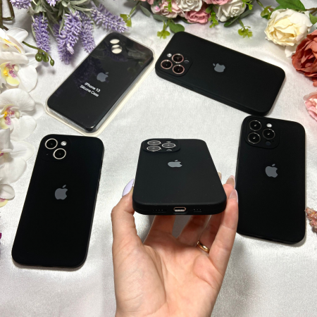 Husa pentru iPhone 16, Silicon cu Protectie Camera, Neagra [3]