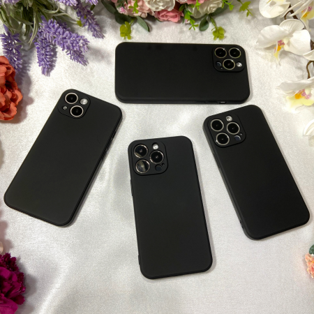 Husa din Silicon Full Protection pentru iPhone 12, Black [2]