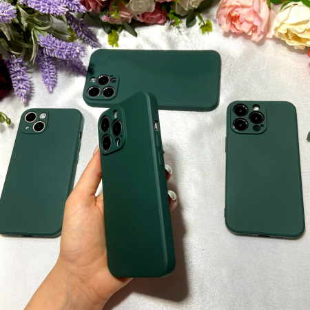 Husa din Silicon Full Protection pentru iPhone 12 Pro, Green [1]