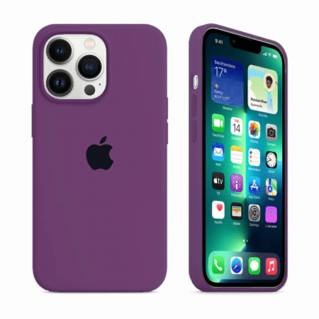 Husa din Silicon pentru iPhone 13 Pro Max, Deep Purple [2]