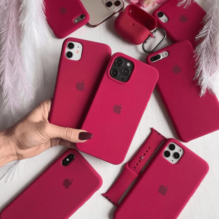 Husa din Silicon pentru iPhone 14 Plus, Rose Red [3]
