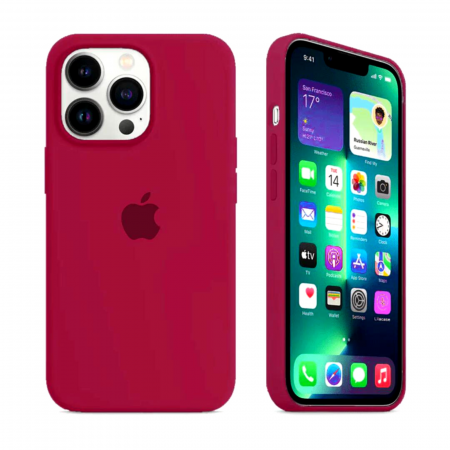Husa din Silicon pentru iPhone 13 Pro Max, Rose Red [1]
