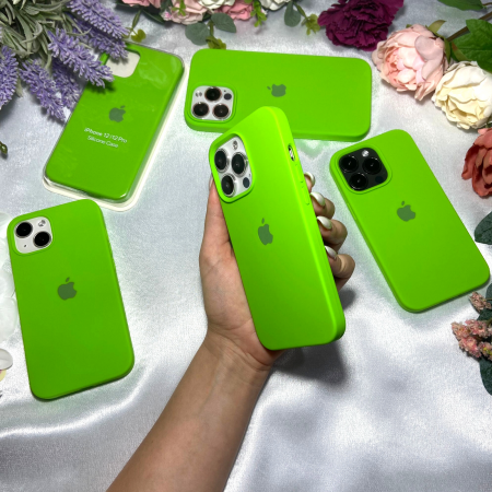 Husa din Silicon pentru iPhone 15 Pro Max, Lime [1]