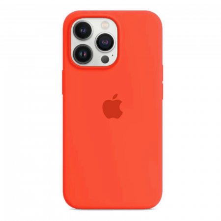 IPHONE 15 - Husa din Silicon pentru iPhone 15, Orange-New