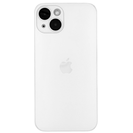 IPHONE 15 - Husa din Sticla si Silicon cu Protectie Lentile Camera pentru iPhone 15, Alb Perlat-Mat