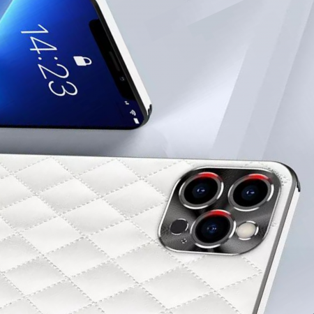 Husa Elegant, Piele, pentru iPhone 12 Pro, Alba [8]
