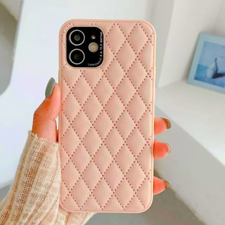 Husa Elegant, Piele, pentru iPhone 13 Pro Max, Pink [1]