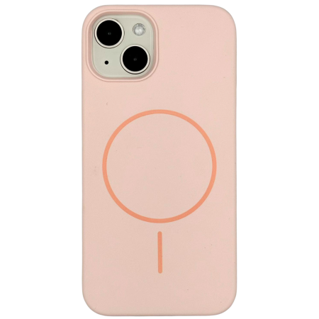 IPHONE 13 - Husa iPhone 13 din Silicon cu Microfibra la Interior si MagSafe, Pink