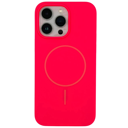 IPHONE 16 PRO - Husa iPhone 16 Pro din Silicon cu Microfibra la Interior si MagSafe, Dragon Fruit